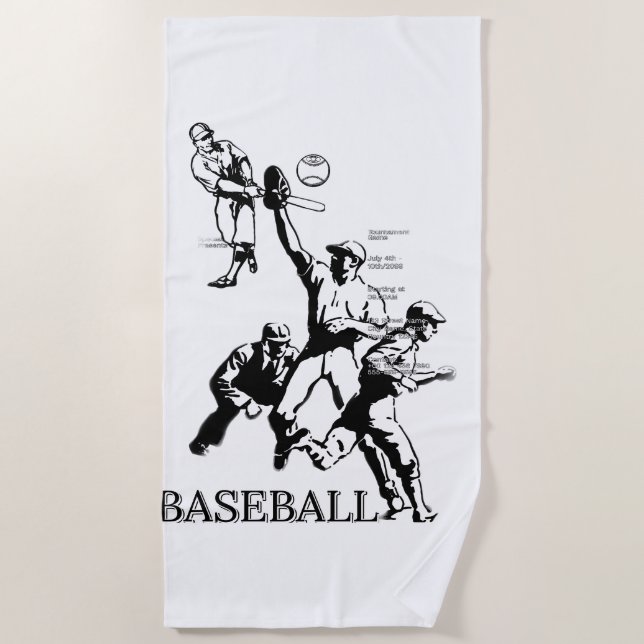 TOALLA DE PLAYA BÉISBOL (Anverso)