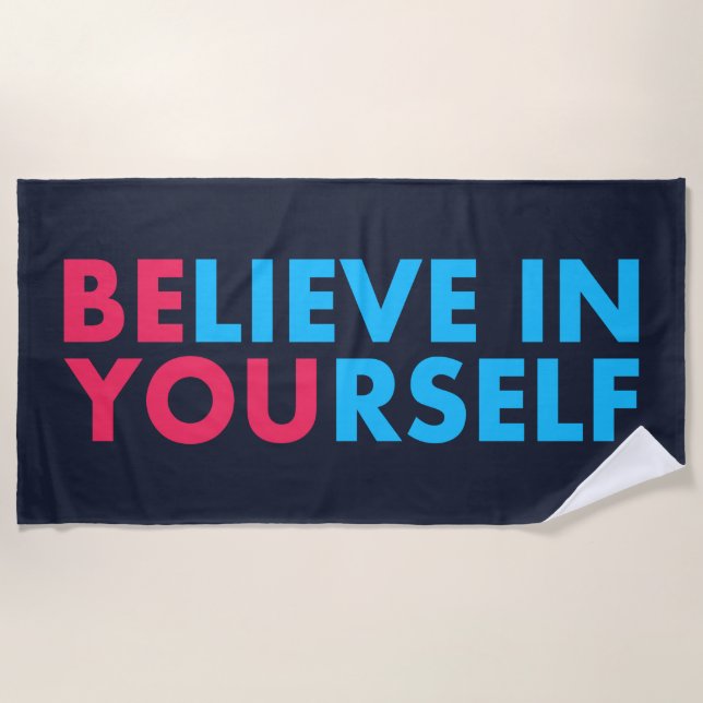Toalla De Playa Believe in yourself (Anverso)