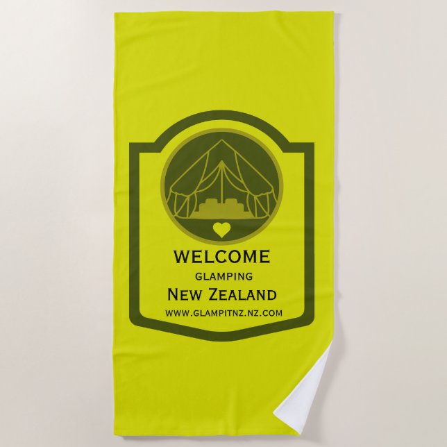 Toalla De Playa Bell Tent Glamour Business (Anverso)