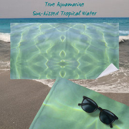 Toalla De Playa Bella agua tropical acuamarina