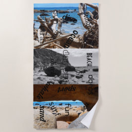 Toalla De Playa belleza Nueva Zelanda de la playa del makatu