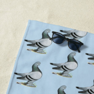 Toalla De Playa Berliner Tumbler Pigeon Blue Bar
