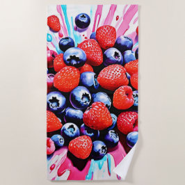 Toalla De Playa Berry Blast: Fruity Fun