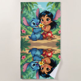 Toalla De Playa Beste Freunde fürs Leben – Lilo & Stitch  