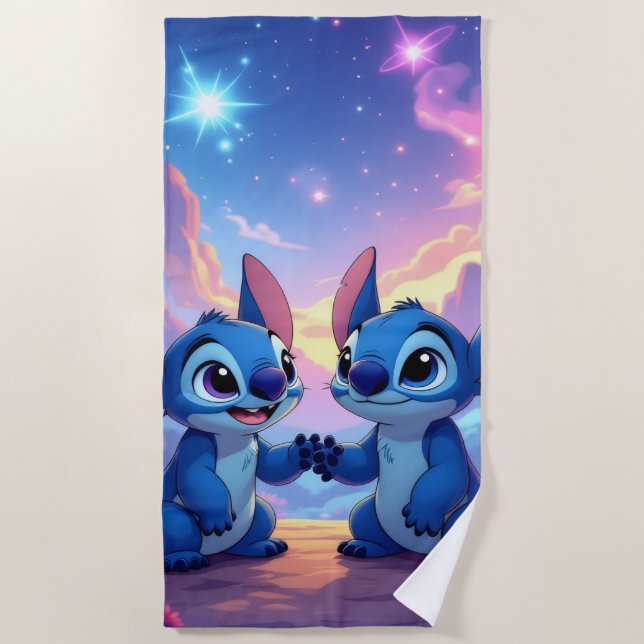 Toalla De Playa Beste Freunde fürs Leben – Lilo & Stitch   (Anverso)