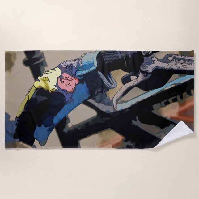 Toalla De Playa Bicicleta Gear - Glove de ciclismo de montaña (Anverso)