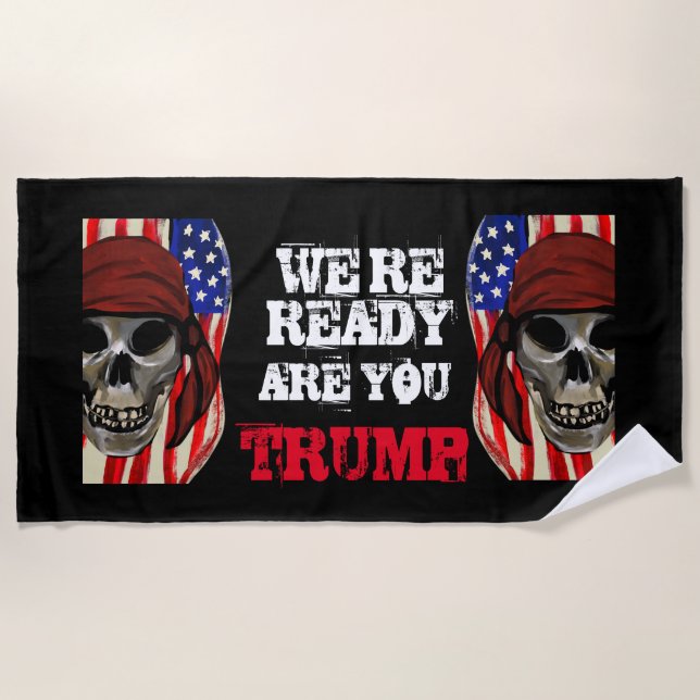 TOALLA DE PLAYA BICKERS PARA TRUMP (Anverso)