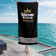 Bienvenido a bordo con nombre de barco personaliza