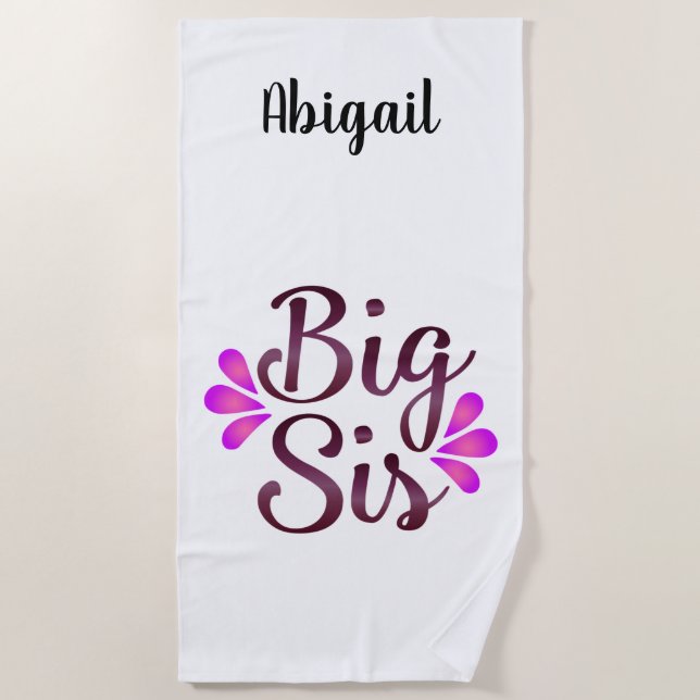 Toalla De Playa Big Sis (Anverso)