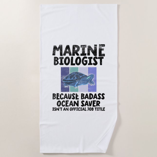 Toalla De Playa Biología marina (Anverso)
