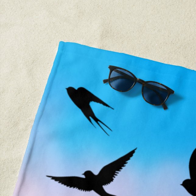 Toalla De Playa Birds of Heaven (In situ)