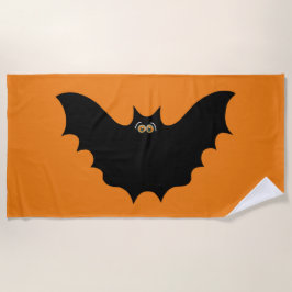 Toalla De Playa Black Bat de Halloween