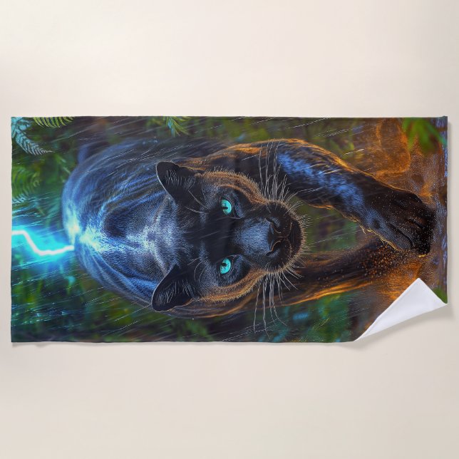 Toalla De Playa Black Panther (Anverso)