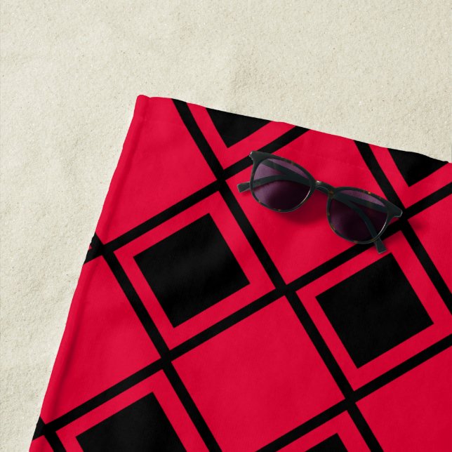 Toalla De Playa Blob Harlequin rosa (In situ)