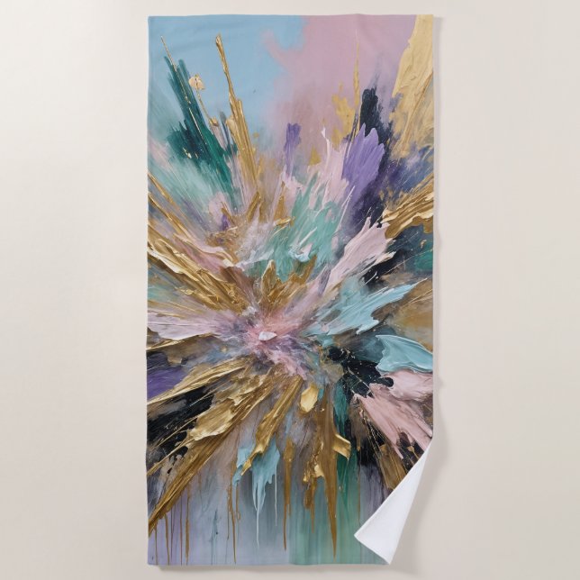 Toalla De Playa Bloom cósmico (Anverso)