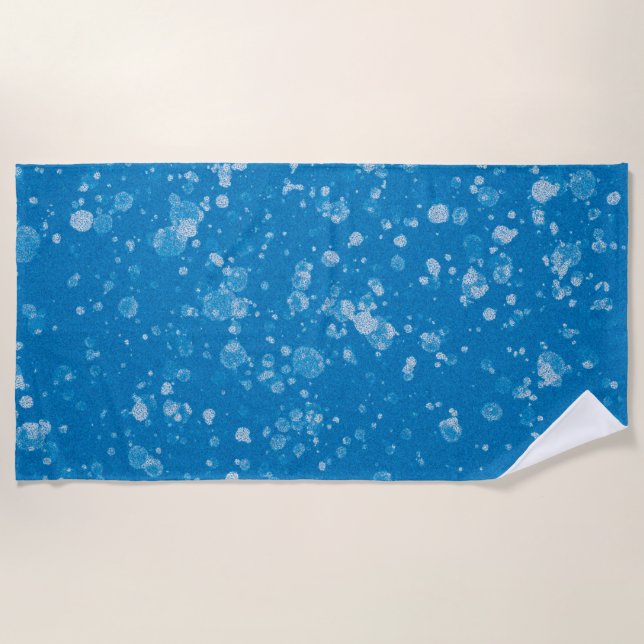 Toalla De Playa Blue and white beach towel (Anverso)