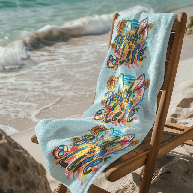 Toalla De Playa Blue Beach Life (Subido por el creador)