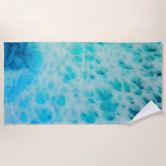 Toalla De Playa Blue Crush - Arte abstracto costero