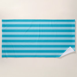 Toalla De Playa Blue Green, Teal Beach Towel Stripes
