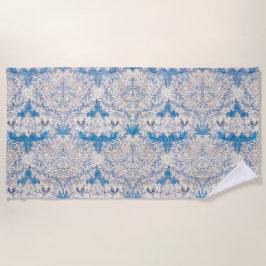 Toalla De Playa Blue Honeysuckle (por William Morris)