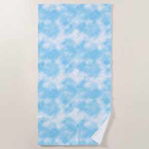 Toalla De Playa Blue Sky and Cloud Art Personalizado