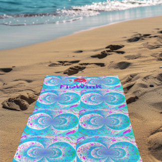 Toalla De Playa Blue Trippy Cute