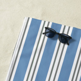 Toalla De Playa Blue white gray beach bathroom coastal