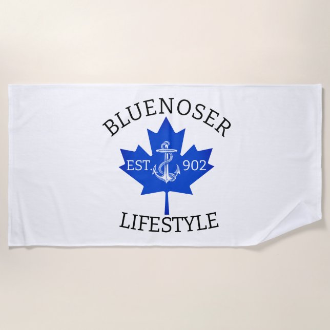 Toalla De Playa Bluenoser Lifestyle Maple leaf 902 Eh! (Anverso)