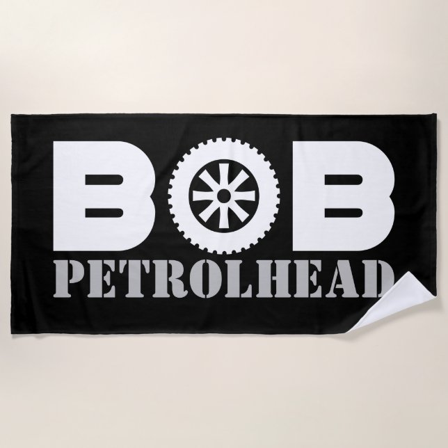 Toalla De Playa Bob Petrol Head (Anverso)