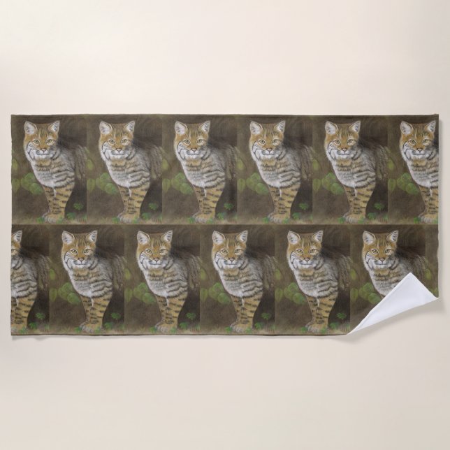 Toalla De Playa Bobcat (Anverso)