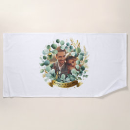Toalla De Playa Boda de FOTO: parejas de recién casados