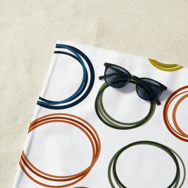 Toalla De Playa Boho Circles (In situ)