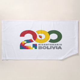Toalla De Playa Bolivia bicentenario 200 años 