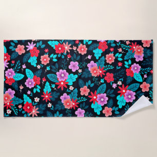 Toalla De Playa Bonito arreglo Ditsy Floral Pattern-56576