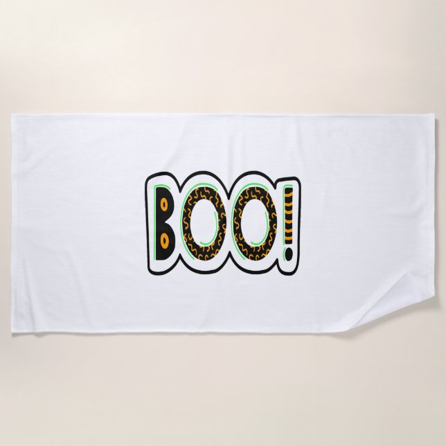 Toalla De Playa BOO Halloween (Anverso)