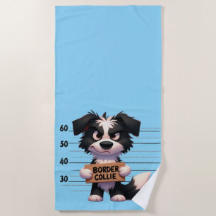 Toalla De Playa Border Collie travieso