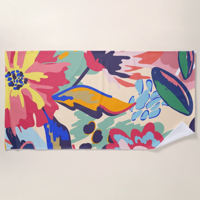 Toalla De Playa Bosques y rosas (Anverso)