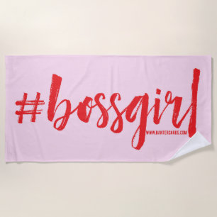 Toalla de playa Bossgirl