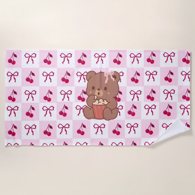 Toalla De Playa Bows & Bears Beach Towel (Anverso)