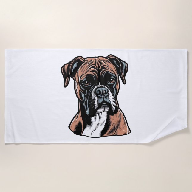 Toalla De Playa Boxer Buddy Protección Humorosa (Anverso)