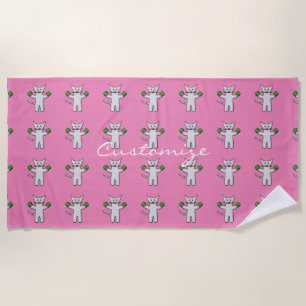 Toalla De Playa Boxing Kitten con Mittens_Cove