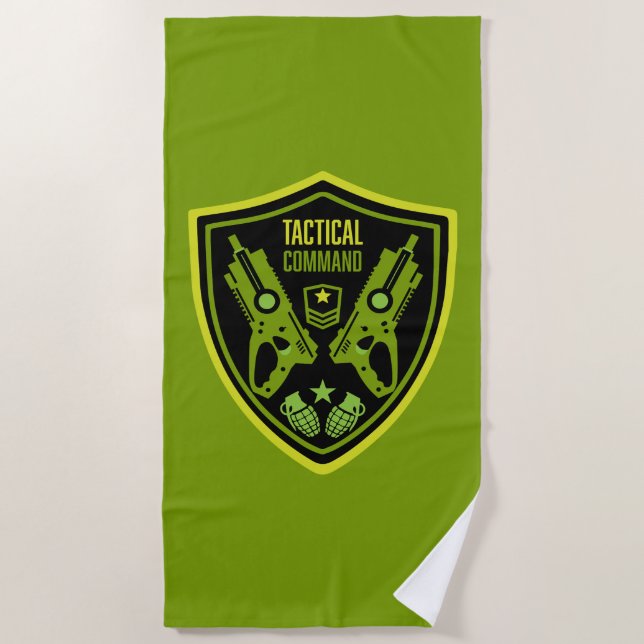 Toalla De Playa Boys Toy Dart Gun Battle (Anverso)