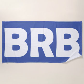 Toalla de playa BRB "Be Right Back"