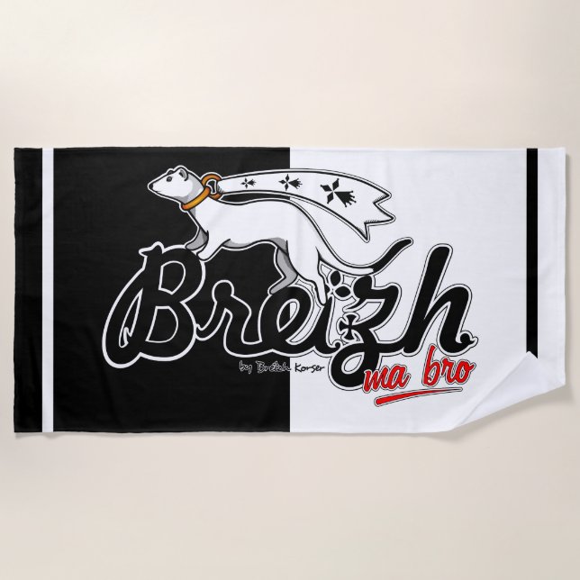 Toalla De Playa Breizh ma bro (Anverso)