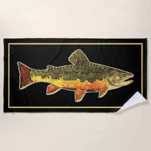 Toalla De Playa Brook Trout Fly Fishing Flyfish Guay Summer