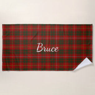 Toalla de Playa Bruce Clan Tartan Plaid