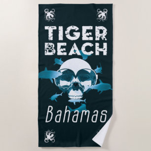 Toalla De Playa Buceo con tiburones en Tiger Beach Bahamas