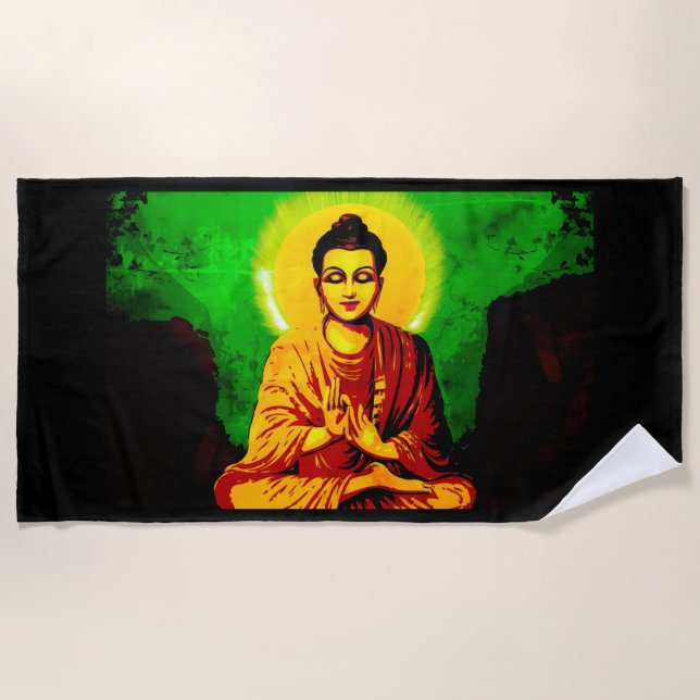 Toalla De Playa Buddha Enlightenment Beach Towel (Anverso)