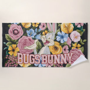 Toalla De Playa BUGS BUNNY™ Bordado Floral Gráfico
