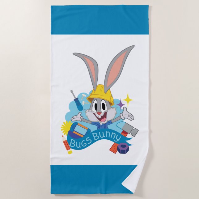 Toalla De Playa BUGS BUNNY BUILDERS™| BUGS BUNNY™ Caracteres Art (Anverso)